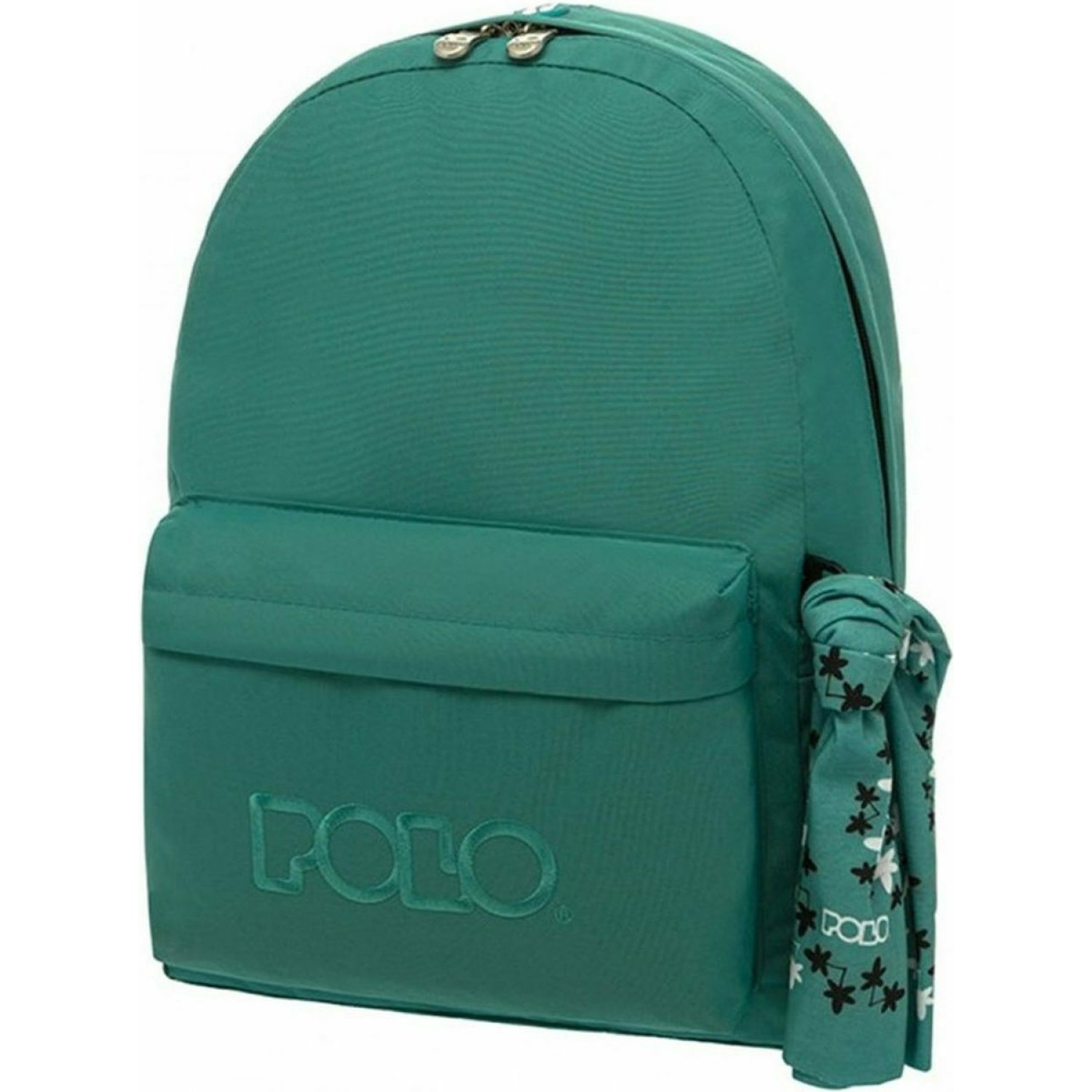 Polo Original 600D Σχολική Τσάντα Πλάτης Γυμνασίου - Λυκείου σε Πράσινο χρώμα 