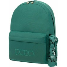 Polo Original 600D Σχολική Τσάντα Πλάτης Γυμνασίου - Λυκείου σε Πράσινο χρώμα 
