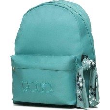 Polo Original 600D Σχολική Τσάντα Πλάτης Γυμνασίου - Λυκείου σε Γαλάζιο χρώμα 