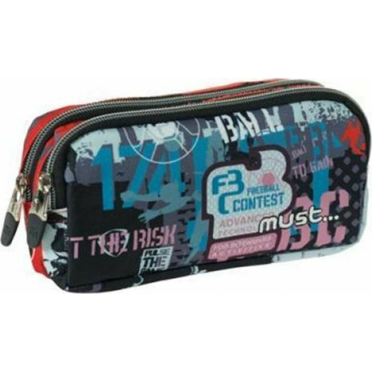 Must Football Κασετίνα με 2 Θήκες