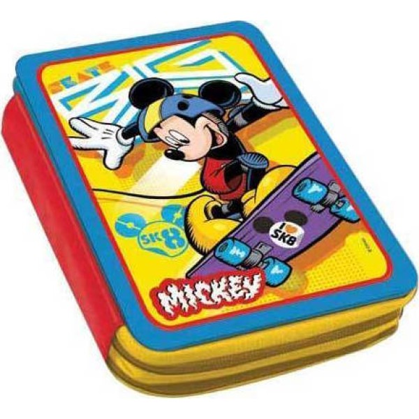 Διακάκης Mickey Κασετίνα Γεμάτη Μεταλλική με 2 Θήκες