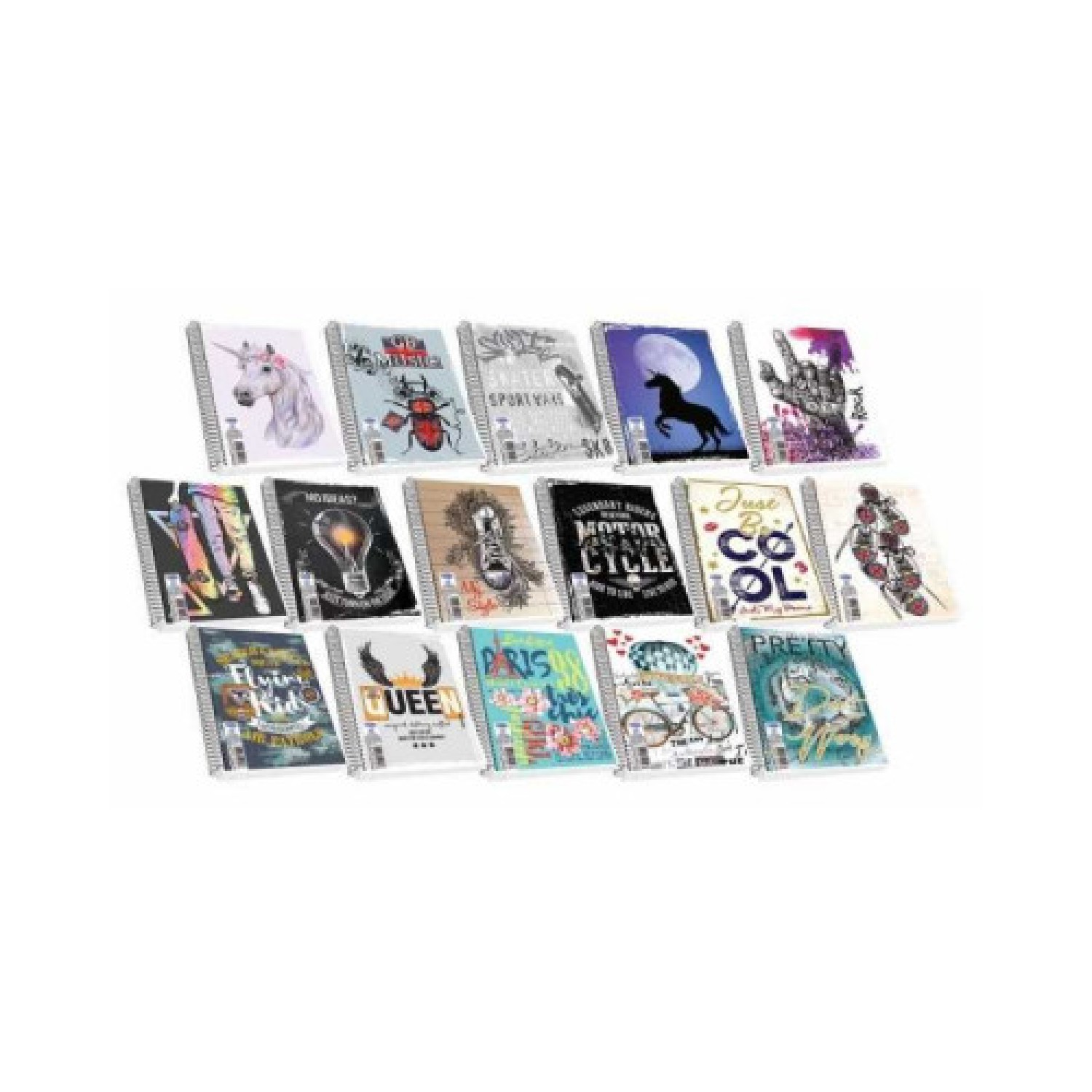 Σχολικά τετράδια σπιράλ Β5 3Θ 90Φ 124577