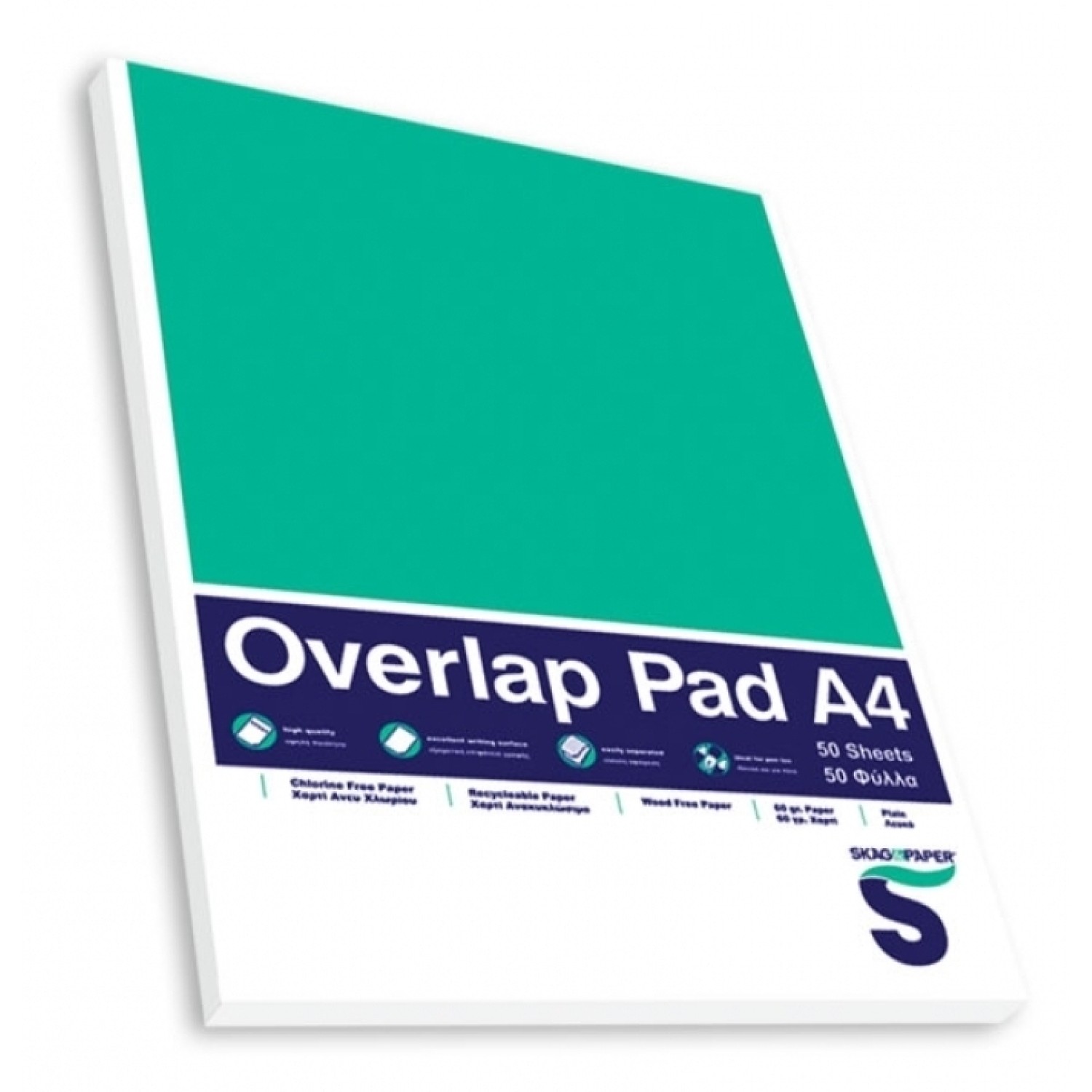 Overlap Μπλοκ Λευκό 50 Φύλλων 145015