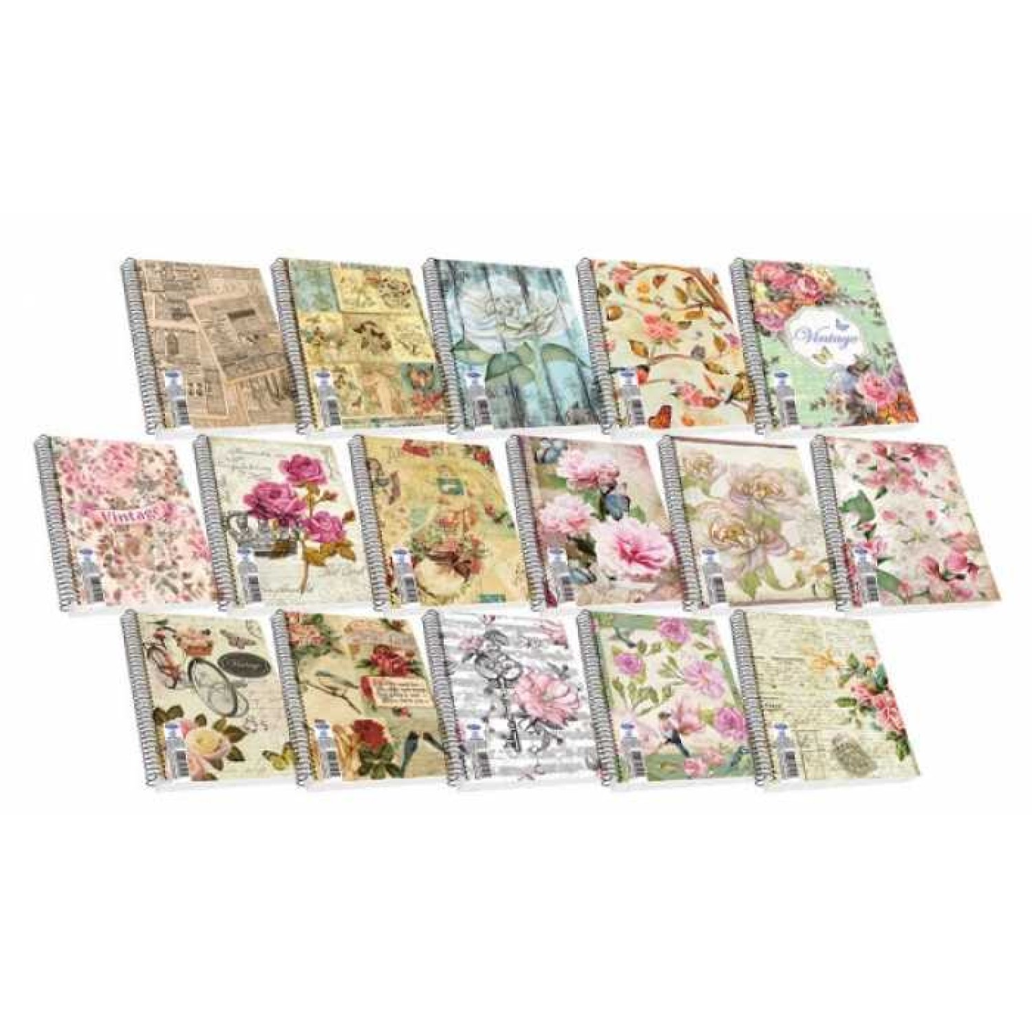 Σχολικά τετράδια σπιράλ Vintage Α4 3Θ 261982