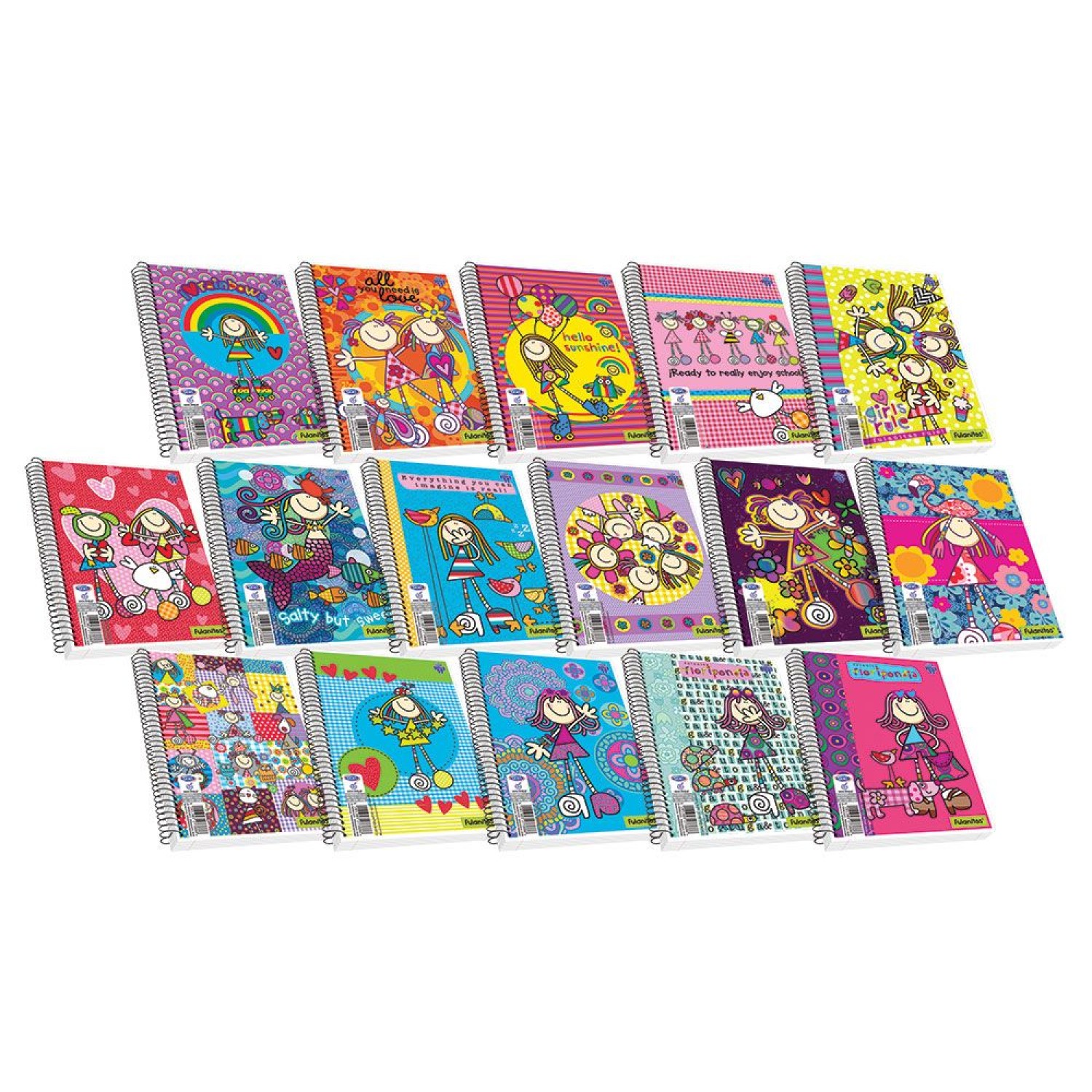 Τετράδιο Σπιράλ Fulanitos 17x25 3Θ 27389