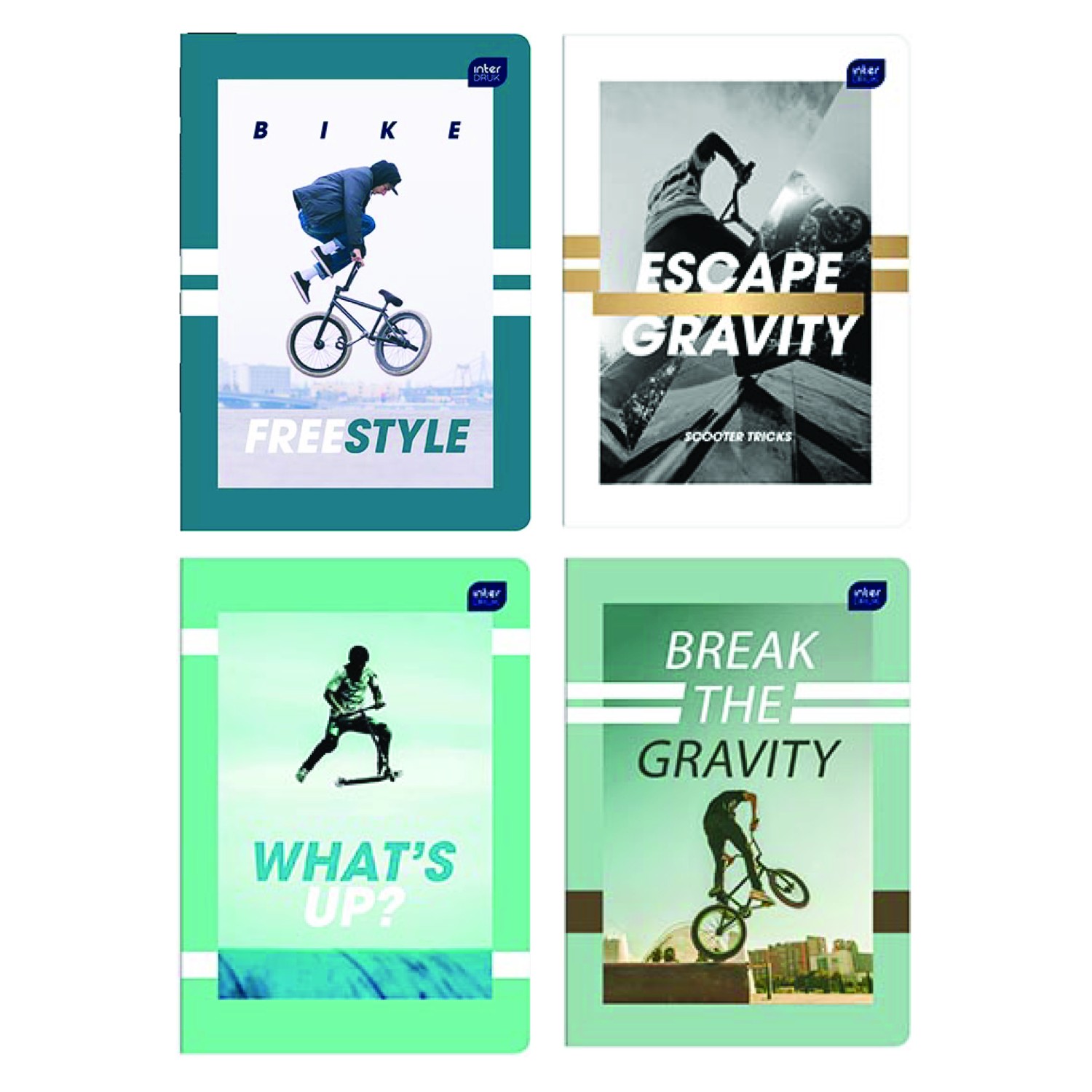 ΤΕΤΡΑΔΙΑ ΣΠΙΡΑΛ INTERDRUK ADRENALINE 21Χ29/3Θ 180