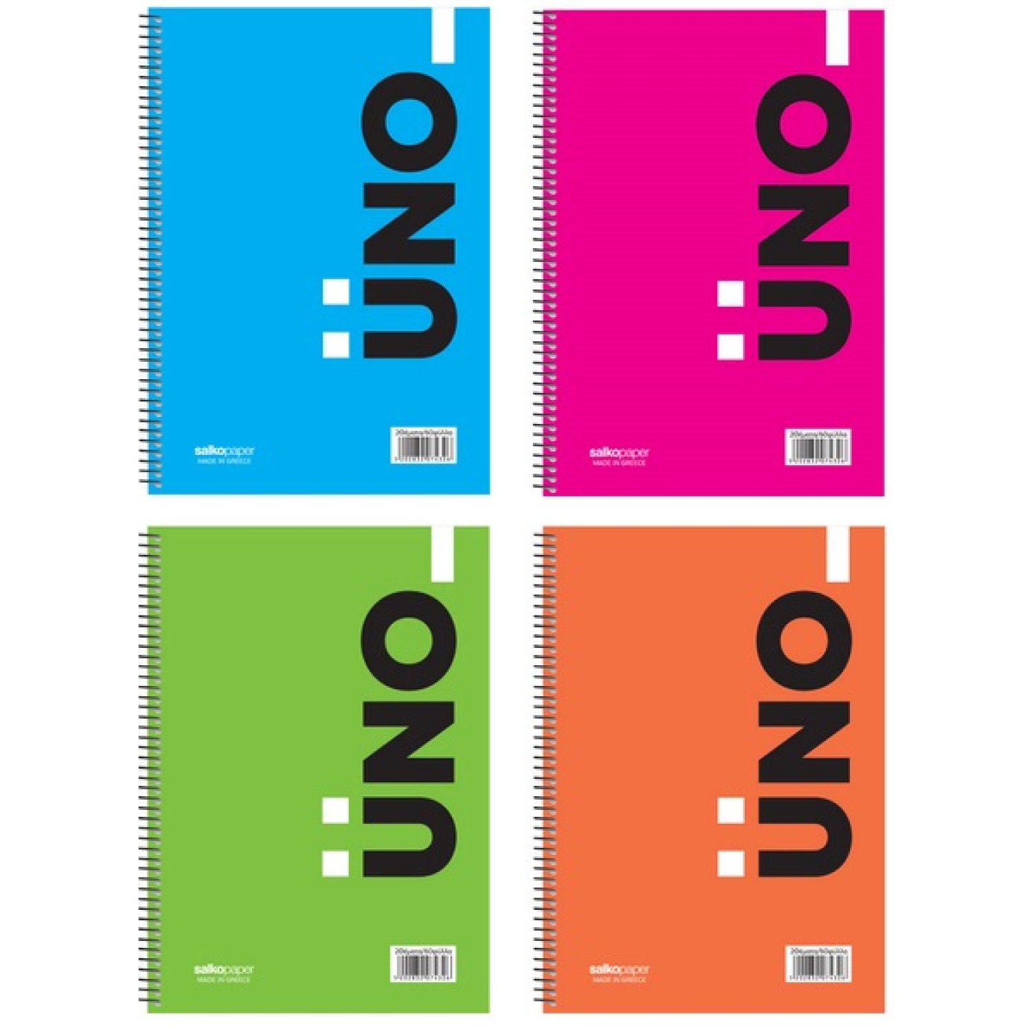 ΤΕΤΡΑΔΙΑ ΣΠΙΡΑΛ SALKO UNO 17Χ25/2Θ 120σελ