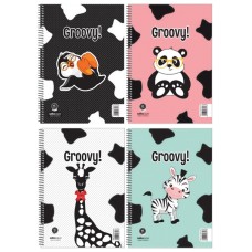 ΤΕΤΡΑΔΙΑ ΣΠΙΡΑΛ SALKO GROOVY 17Χ25/2Θ 120σελ