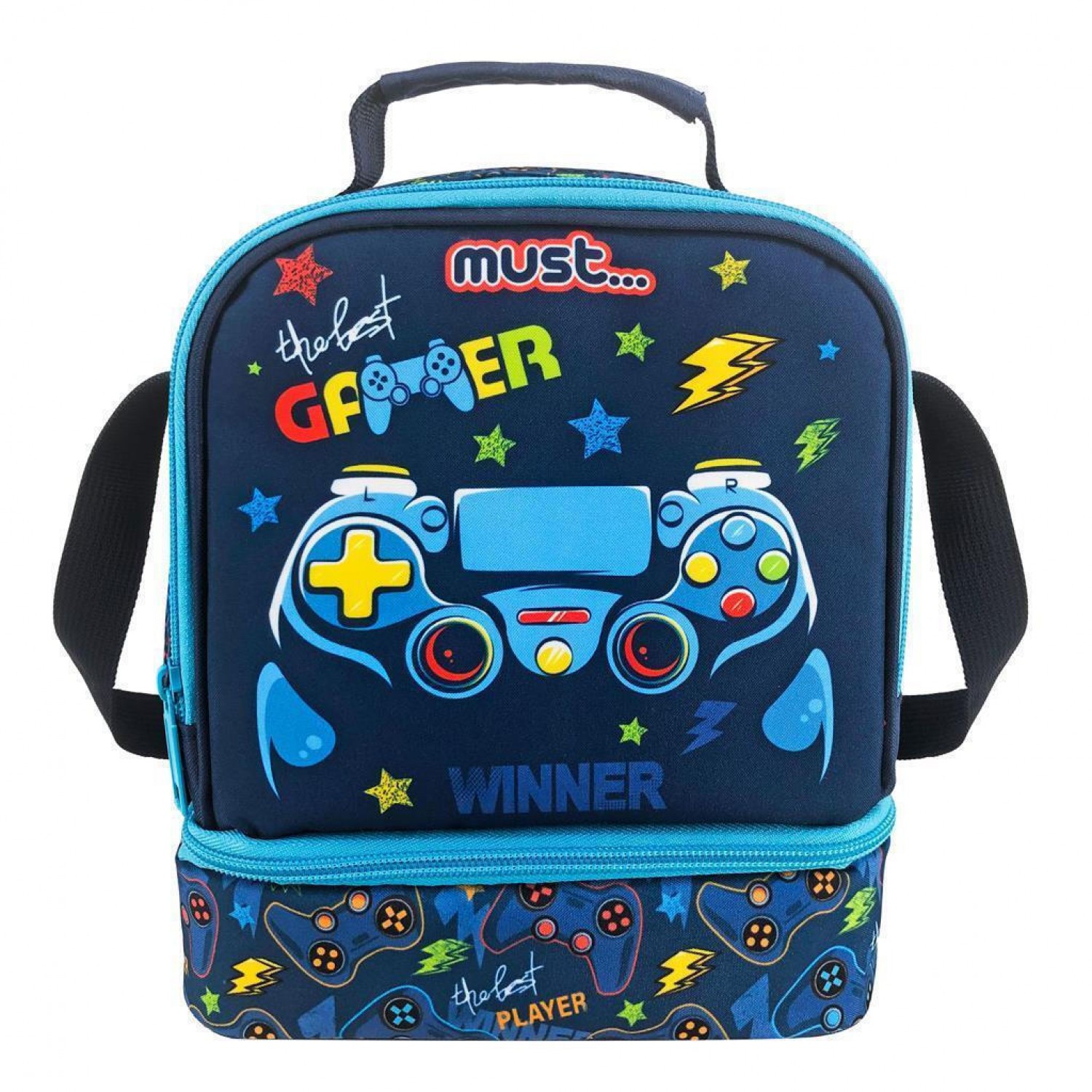 Τσαντάκι Φαγητού Ισοθερμικό Must Yummy The Best Gamer 2 θήκες