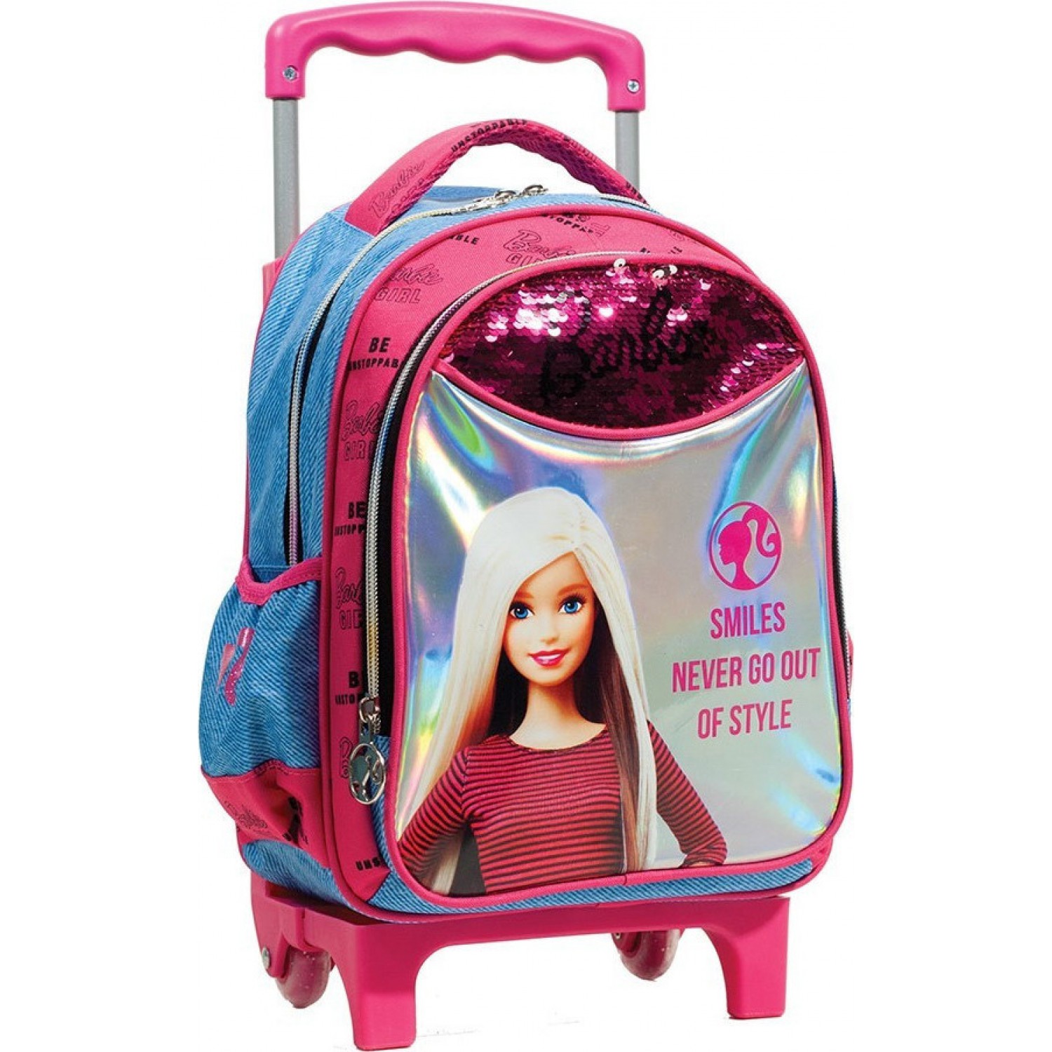 Tσάντα Trolley Nηπιαγωγείου Barbie Denim 66072 Gim