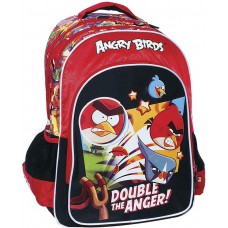 Gim Angry Birds Σχολική Τσάντα Πλάτης Δημοτικού σε Κόκκινο χρώμα Μ29 x Π11 x Υ34cm  Gim Angry Birds Σχολική Τσάντα Πλάτης Δημοτικού σε Κόκκινο χρώμα Μ29 x Π11 x Υ34cm