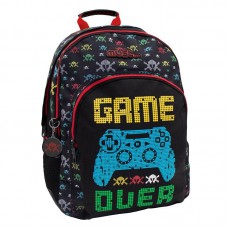 Σχολικη Τσαντα Πλατης Δημοτικου Must Energy Game Over 3 Θηκες