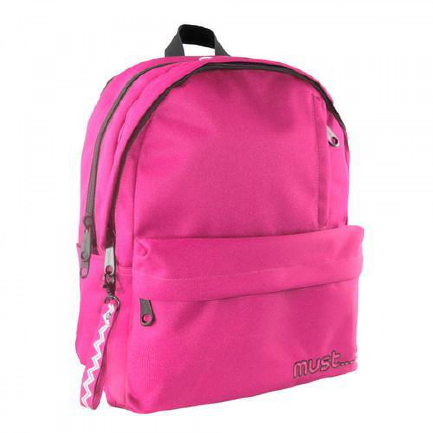 ΤΣΑΝΤΑ ΠΛΑΤΗΣ MUST MONOCHROME 32Χ19Χ42 2 ΚΕΝΤΡΙΚΕΣ ΘΗΚΕΣ ΡΟΖ 900D RPET