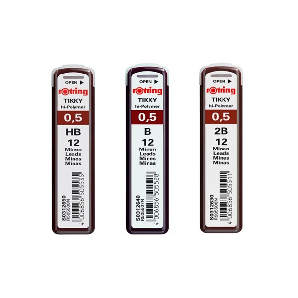ΜΥΤΕΣ ROTRING 0,5 12τεμ B - H - 2B - 2H - HB