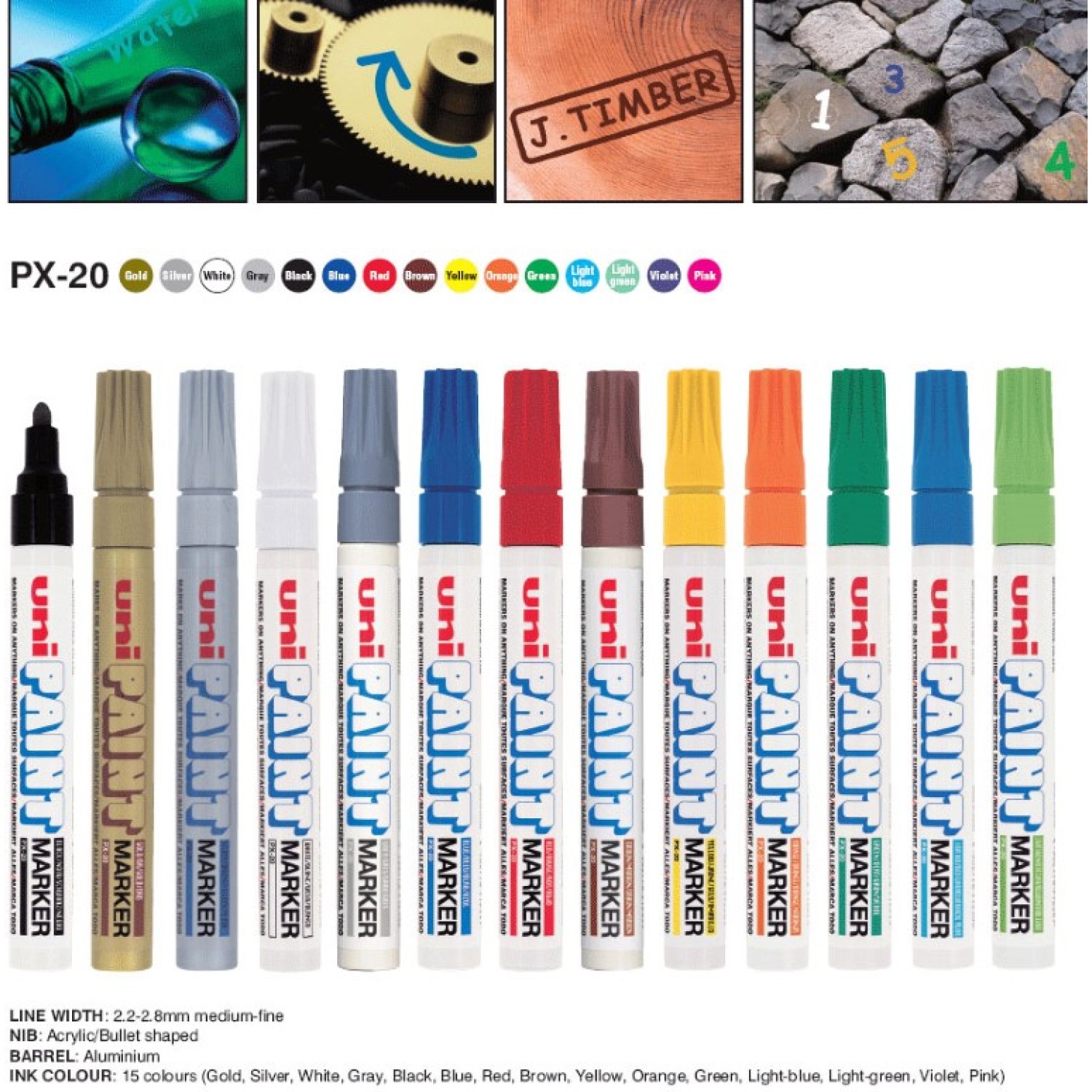 ΜΑΡΚΑΔΟΡΟΙ UNI PX-20 PAINT MEDIUM